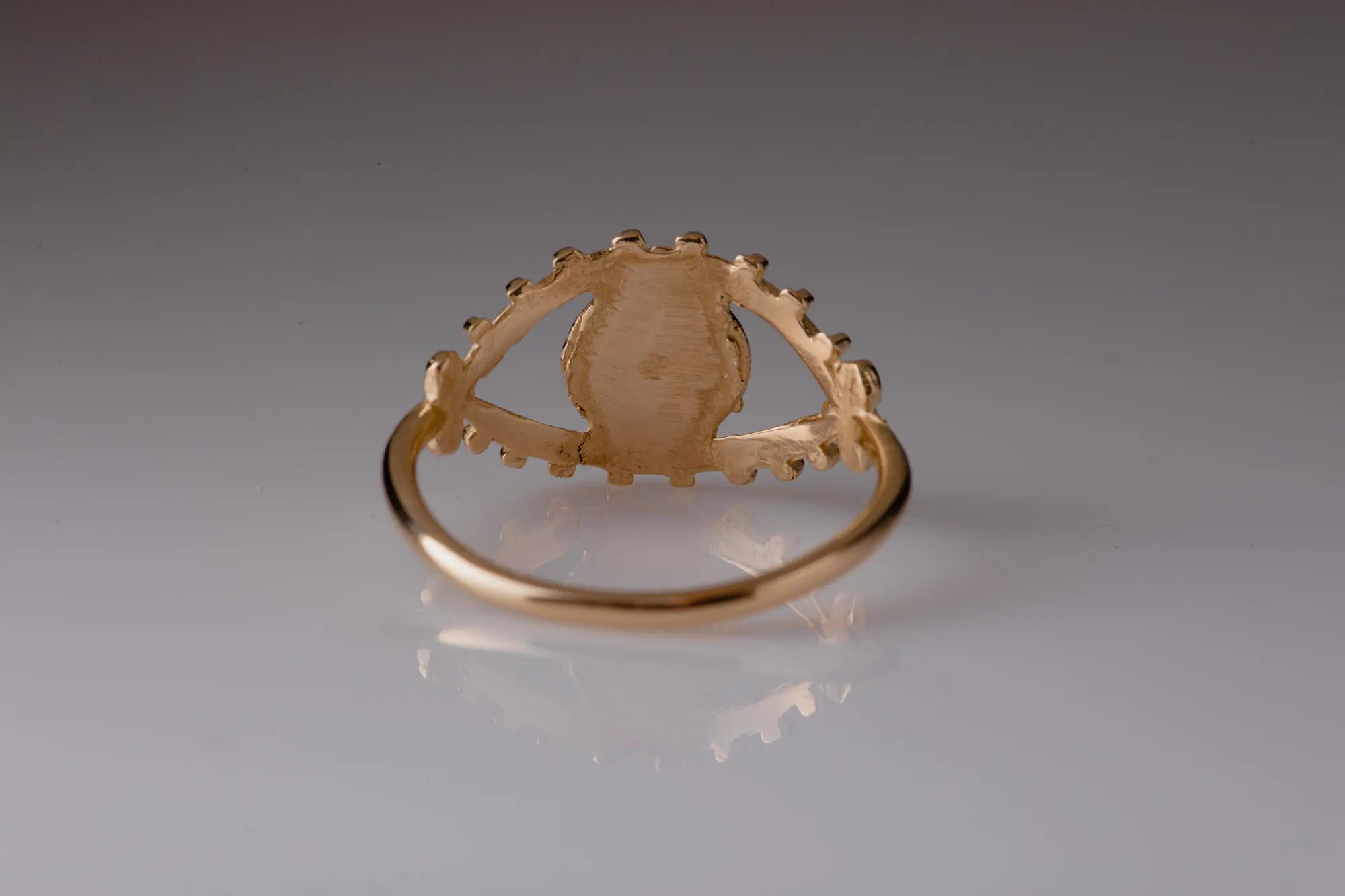 Eye 14K Gold Ring - Image 4