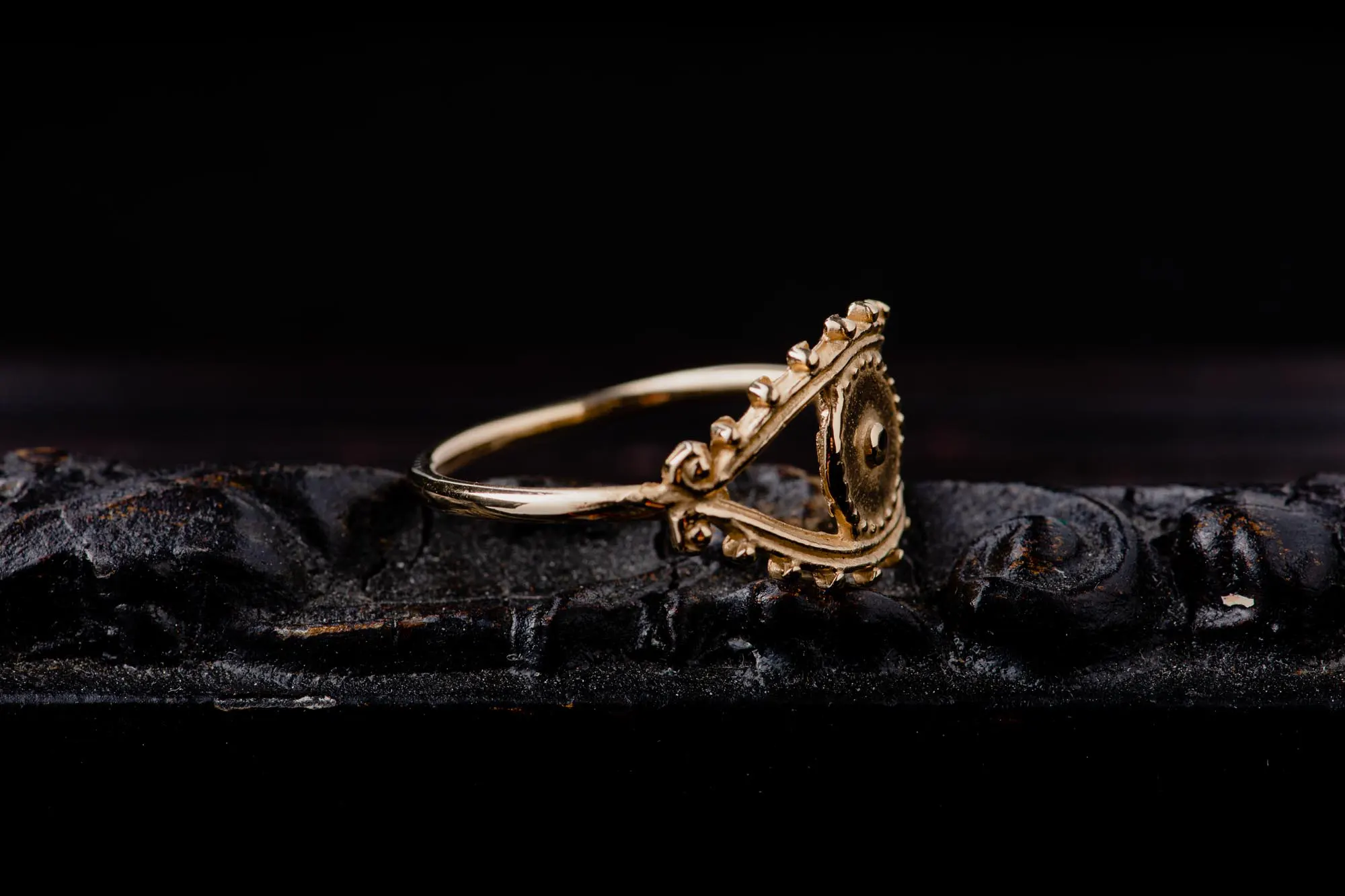 Eye 14K Gold Ring - Image 3