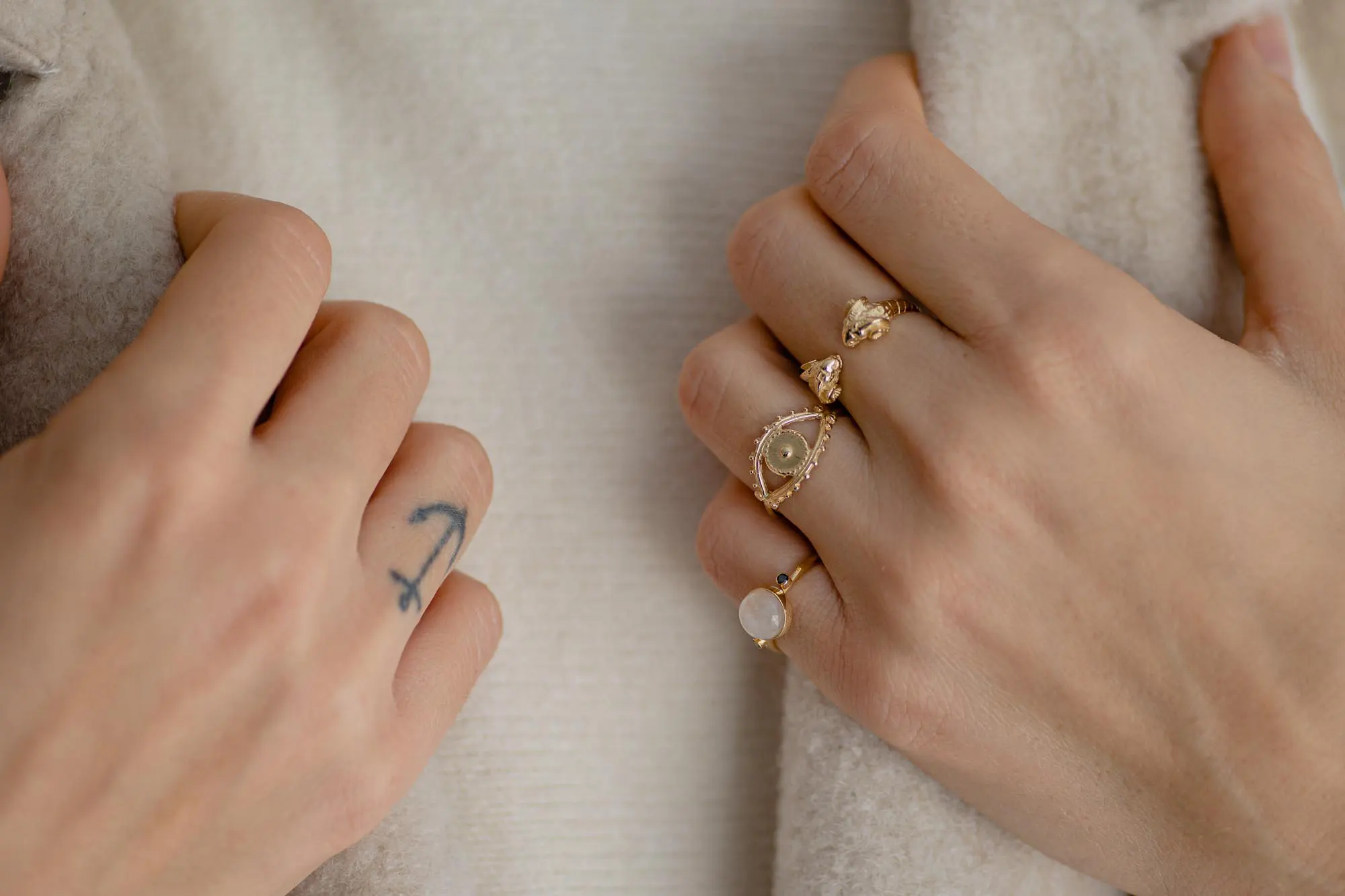 Eye 14K Gold Ring - Image 6