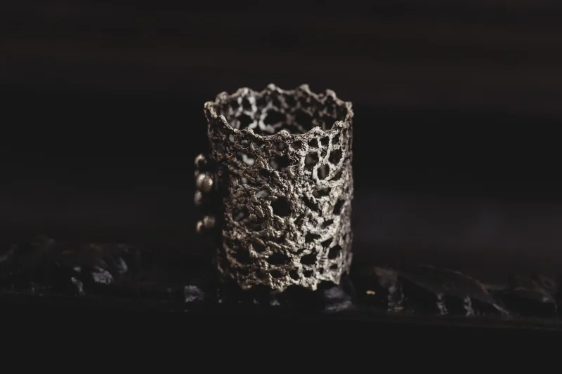 Lace Silver Ring (Wide) - Image 4