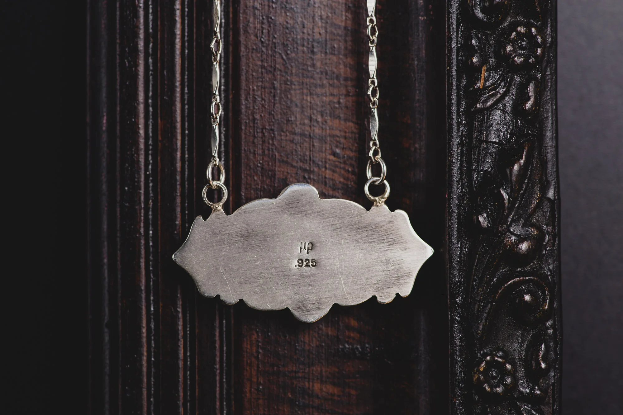 Black Onyx Sterling Silver Pendant - Image 4