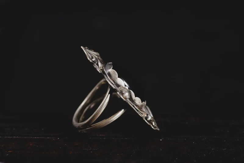 Black Onyx Sterling Silver Ring - Image 4