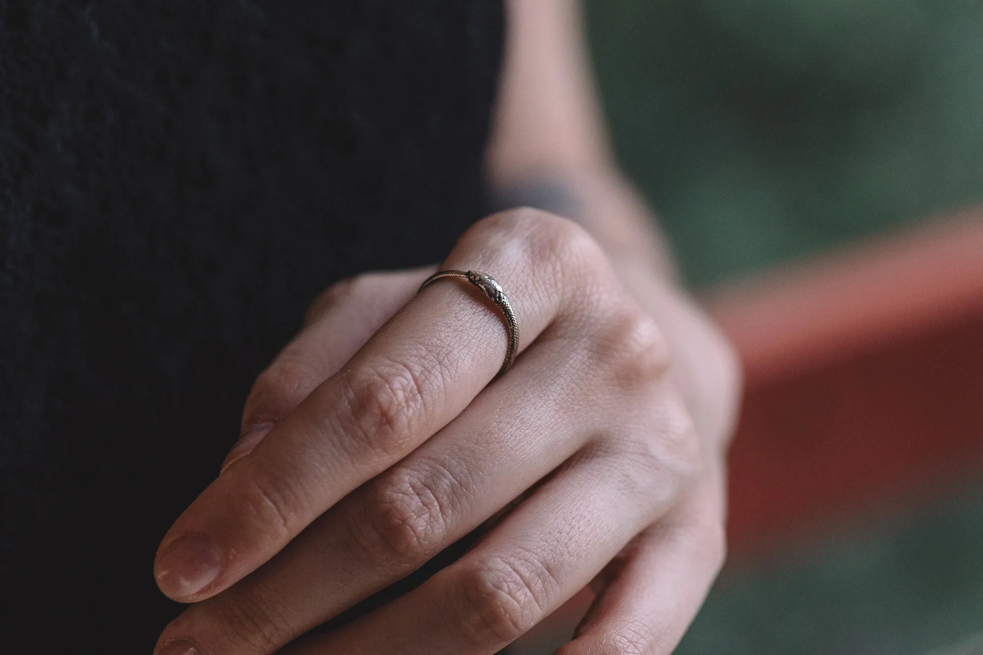 Gold handcrafted ring