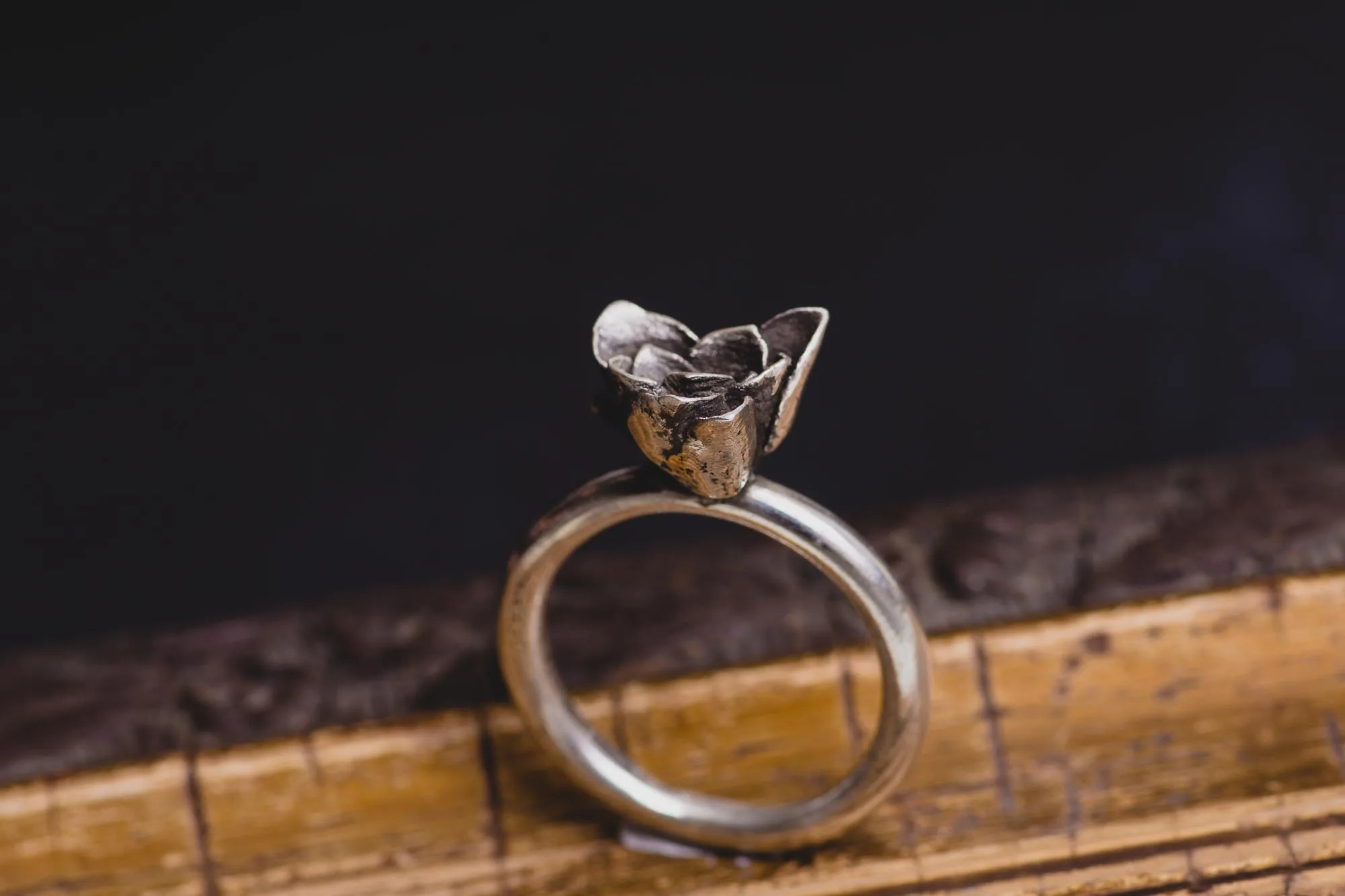 Succulent Sterling Silver Ring - Image 2