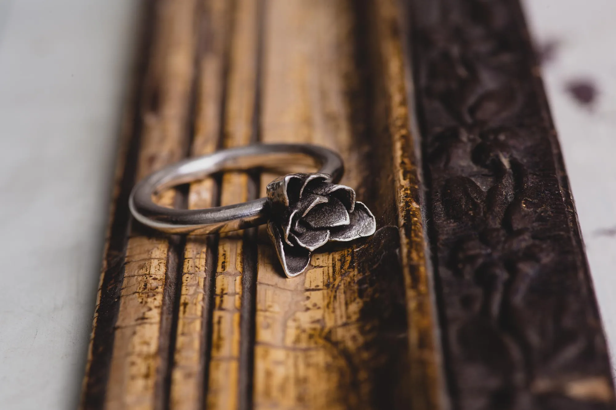 Succulent Sterling Silver Ring - Image 3