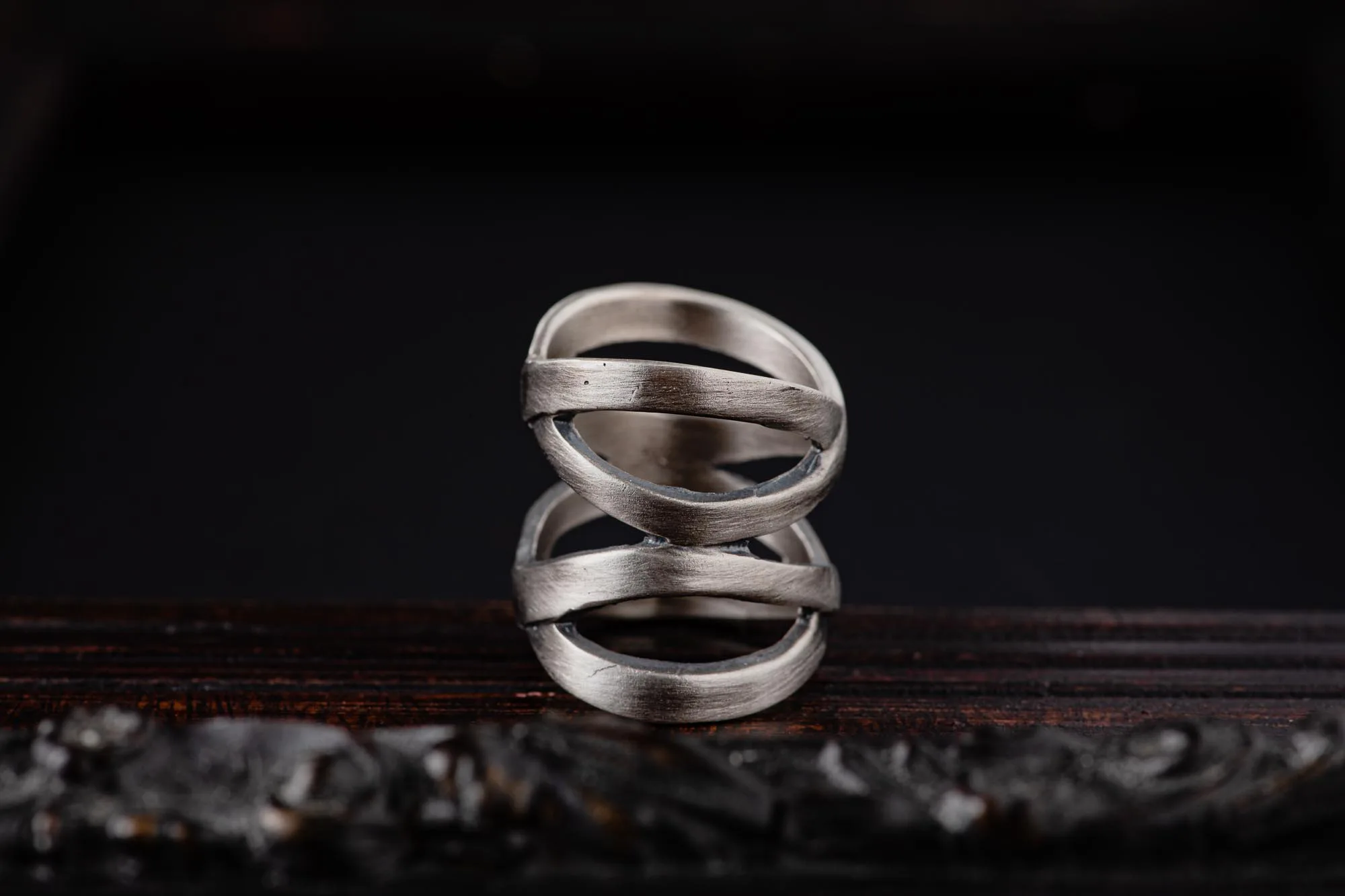 Wide Wrap Sterling Silver Ring - Image 2