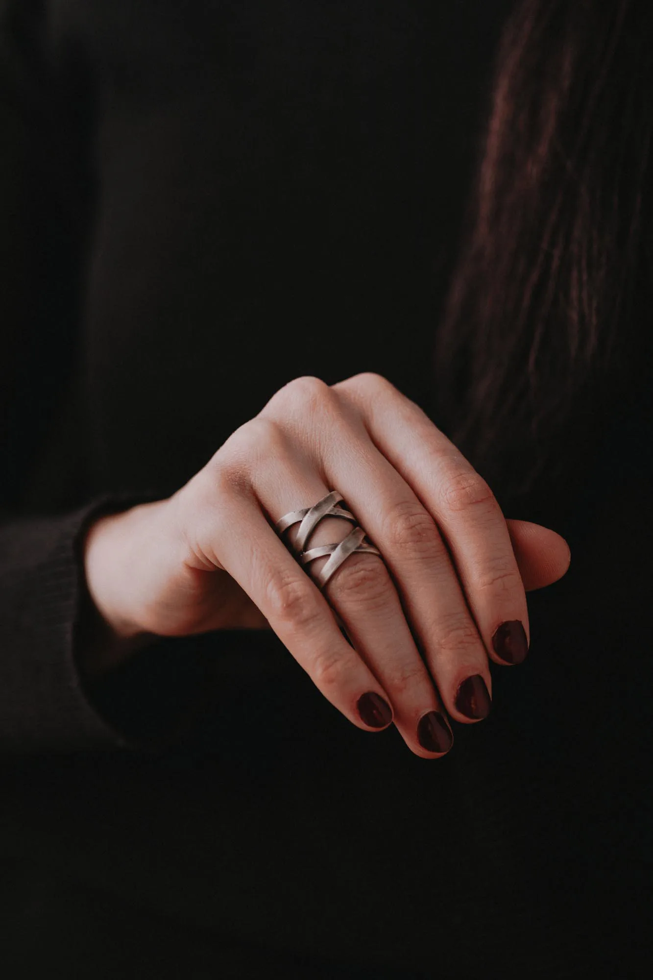 Wide Wrap Sterling Silver Ring - Image 4