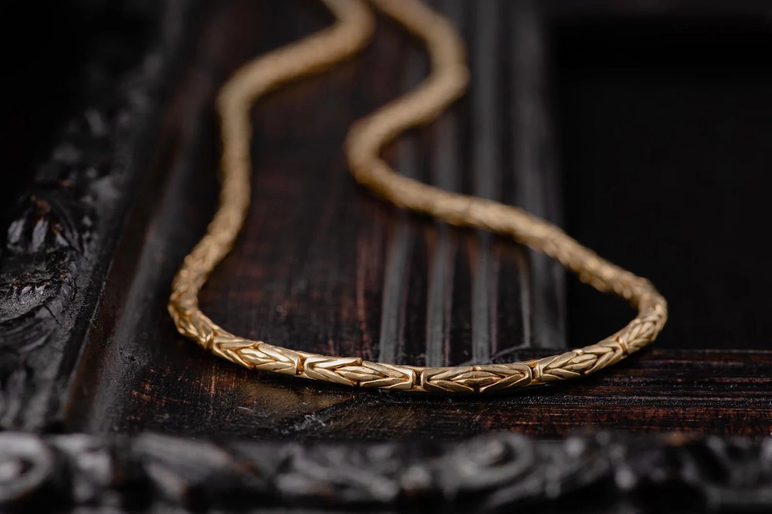 An image showing a Gold Plated Thick Sterling Silver Chain, handcrafted in Greece by Marren Jewelry