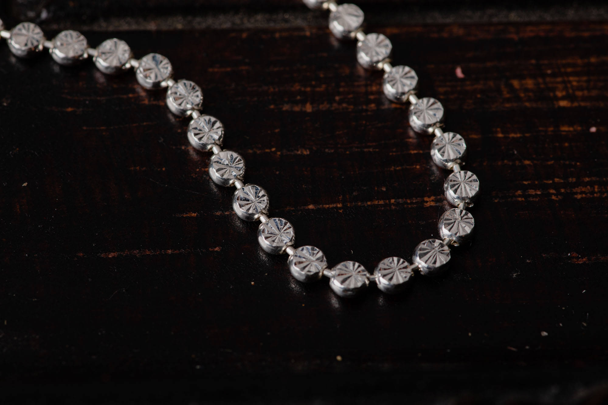 Two Sided Sterling Silver Chain Necklace - Image 6
