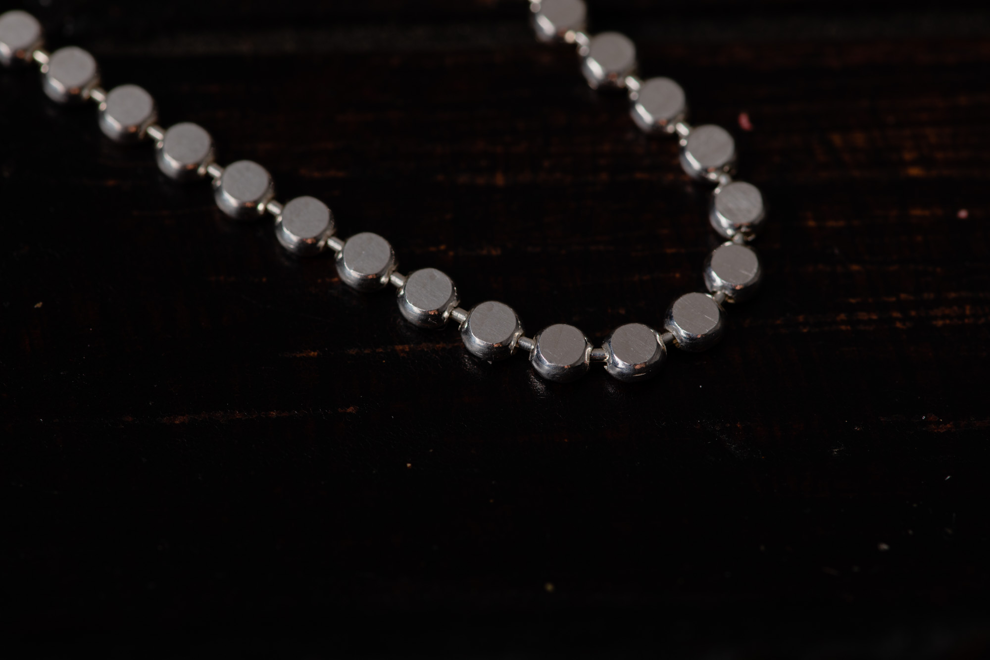 Two Sided Sterling Silver Chain Necklace - Image 5