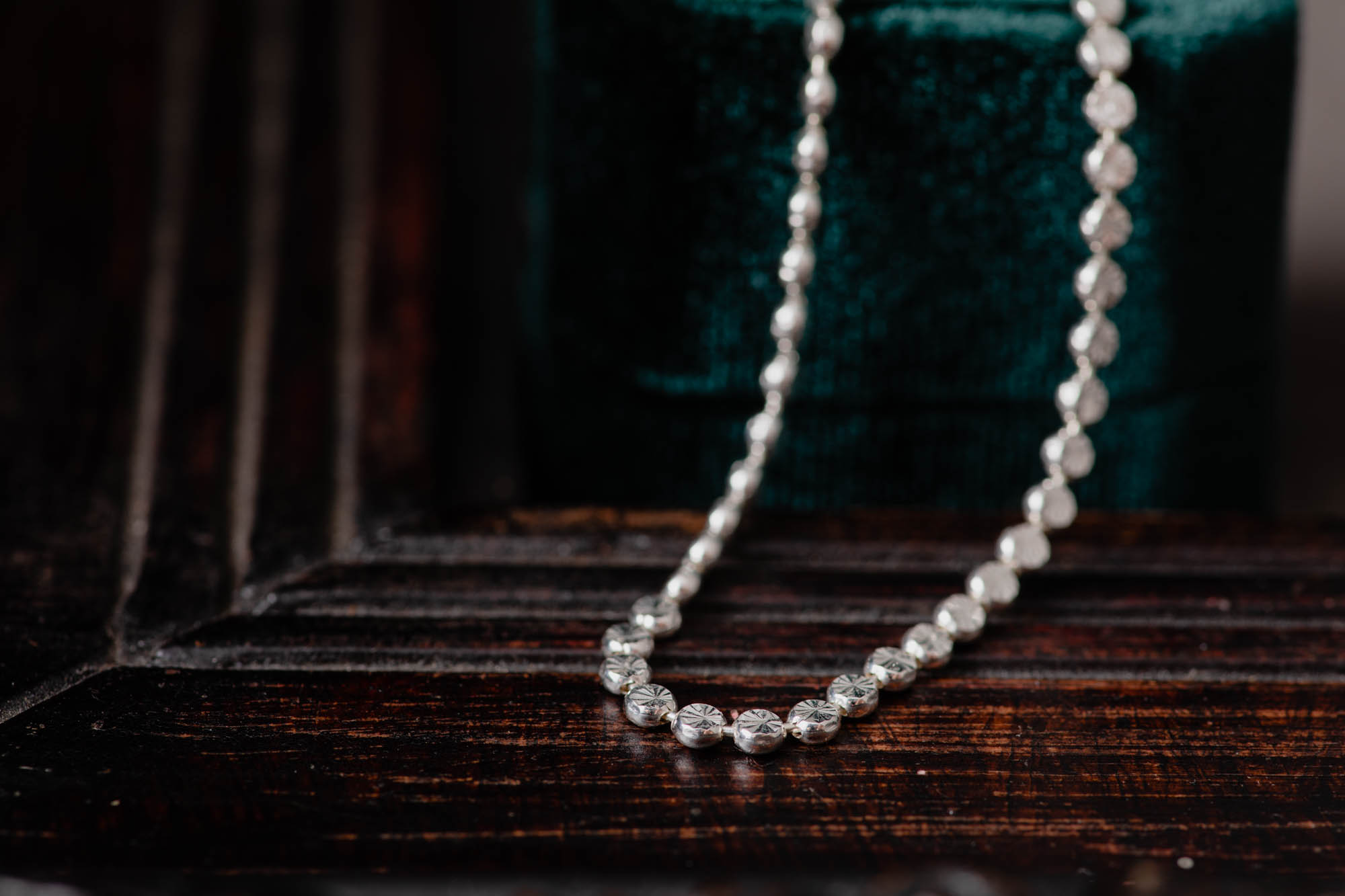 Two Sided Sterling Silver Chain Necklace - Image 2
