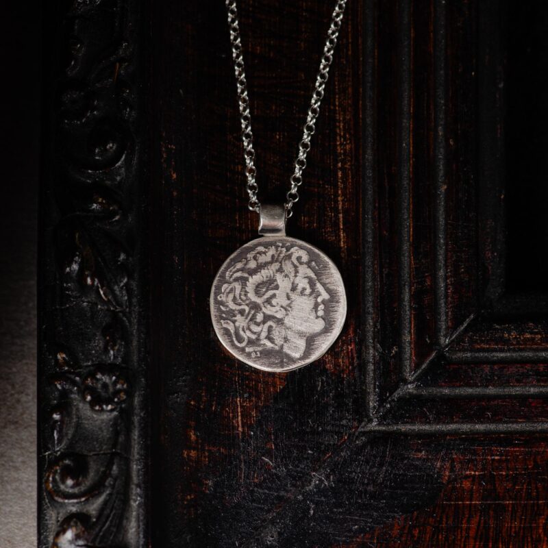 Alexander The Great Sterling Silver Pendant