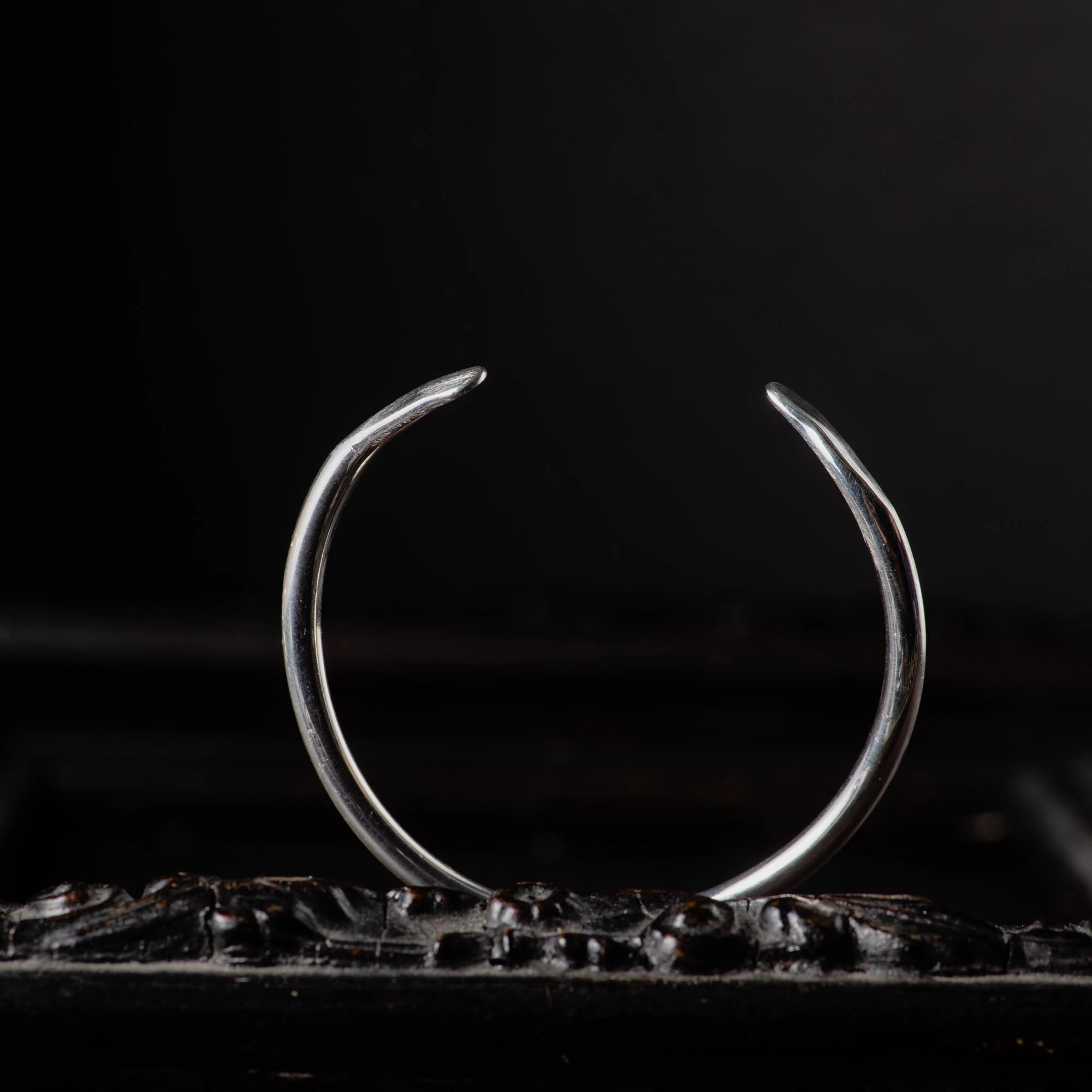 Sterling Silver Wavy Cuff Bracelet - Image 5