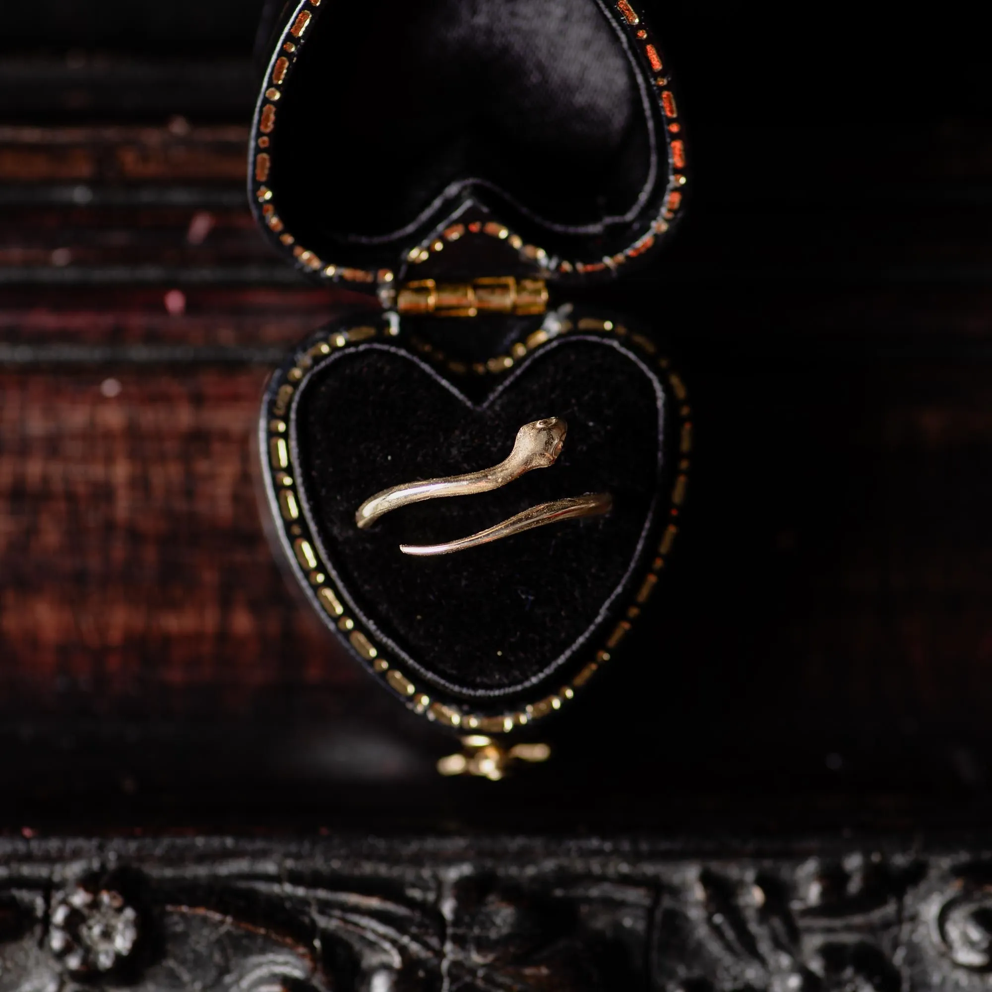 14K Gold Wrap Around Snake Ring - Image 3